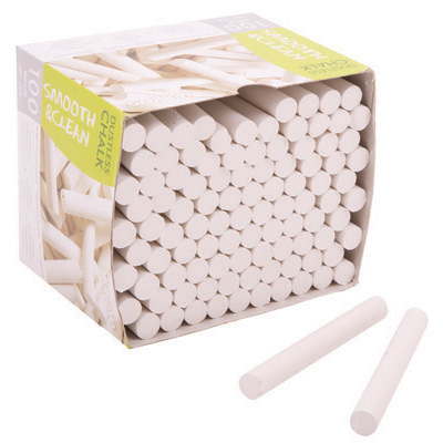 MUNGYO CHALK DUSTLESS WHITE BOX 100