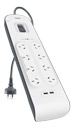 BELKIN POWERBOARD 8 WAY SURGE 2 USB PORTS