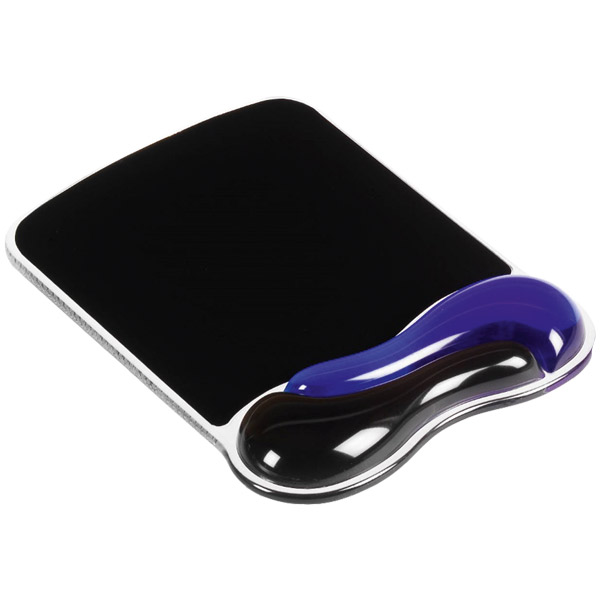 KENSINGTON MOUSE PAD DUO GEL WITH WRIST REST BLACKBLUE