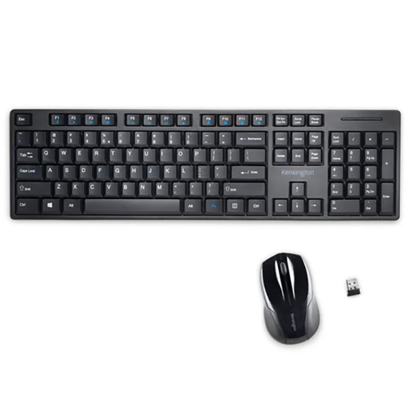 KENSINGTON PRO FIT WIRELESS LOW PROFILE KEYBOARD AND MOUSE COMBO BLACK