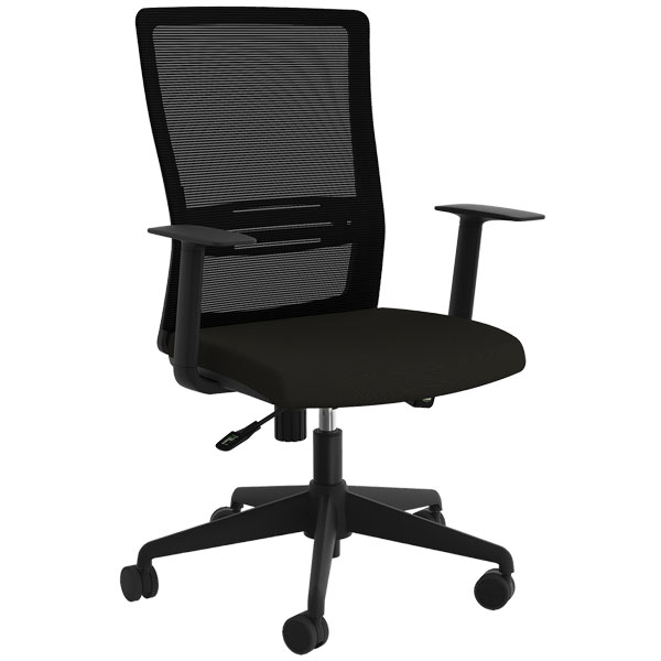 KNIGHT BLADE OFFICE CHAIR MESH WITH ARMS BLACK