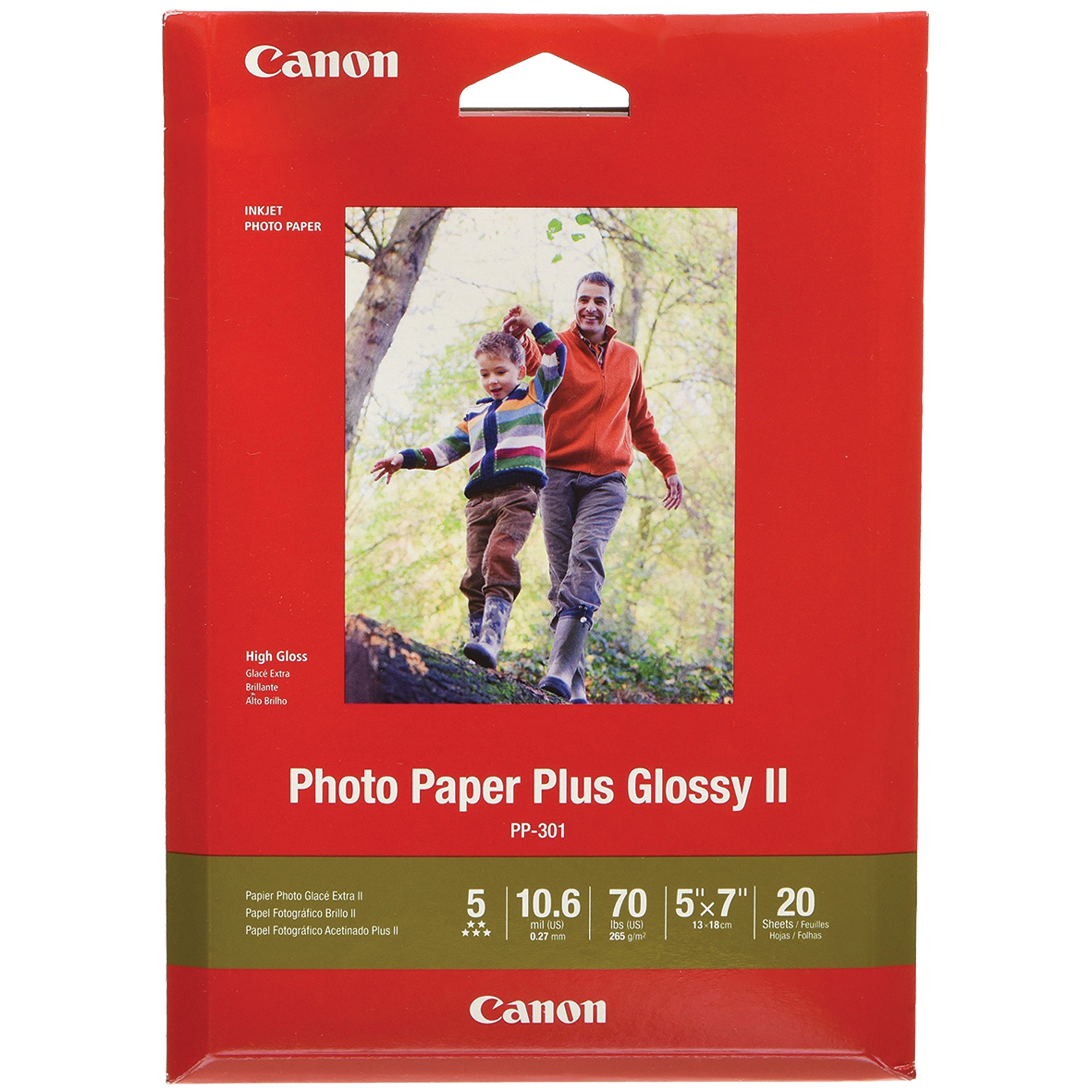 CANON PP301 GLOSSY II PHOTO PAPER 4X6 275GSM PACK 100
