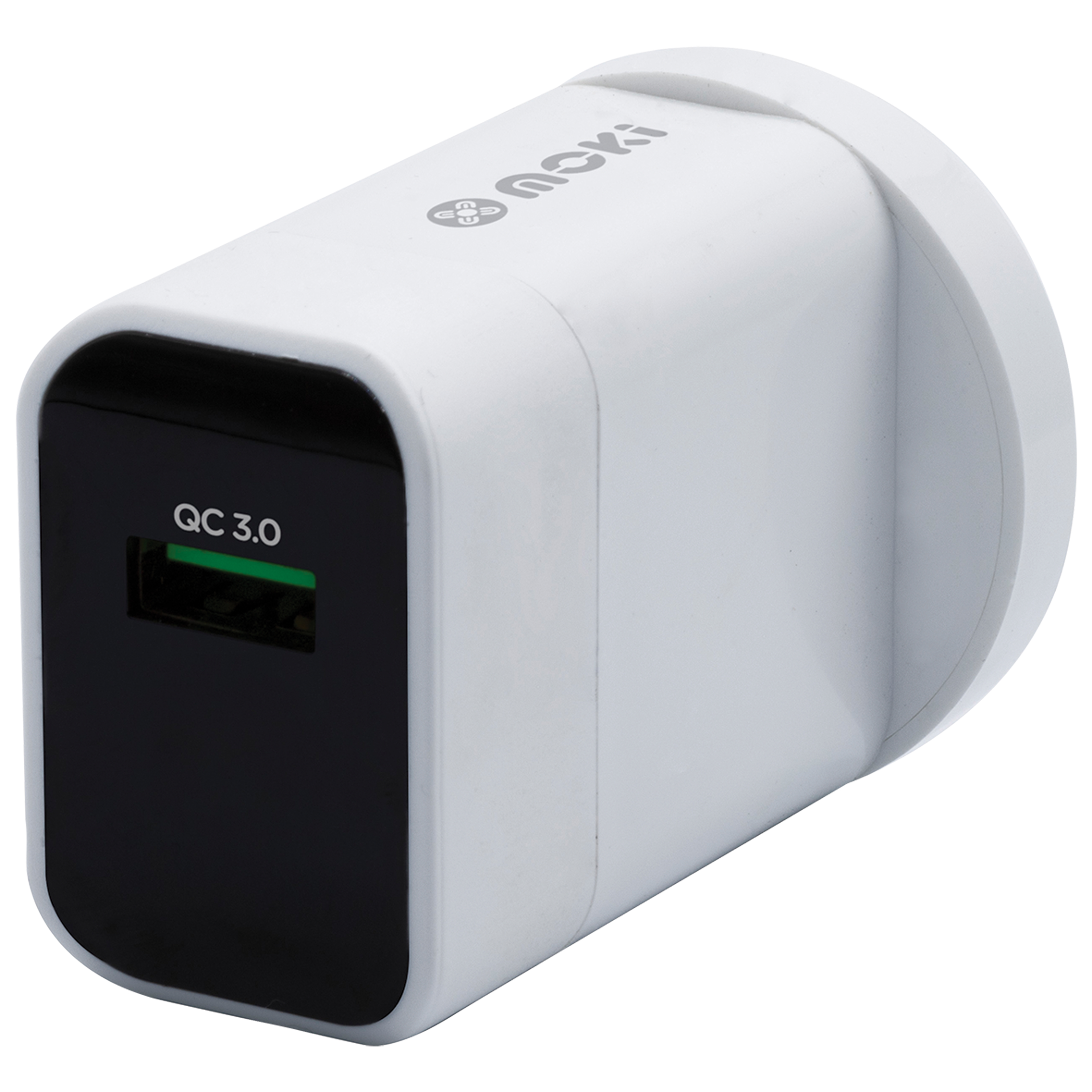 MOKI QUICK CHARGE 30 USB 20W WALL CHARGER WHITE