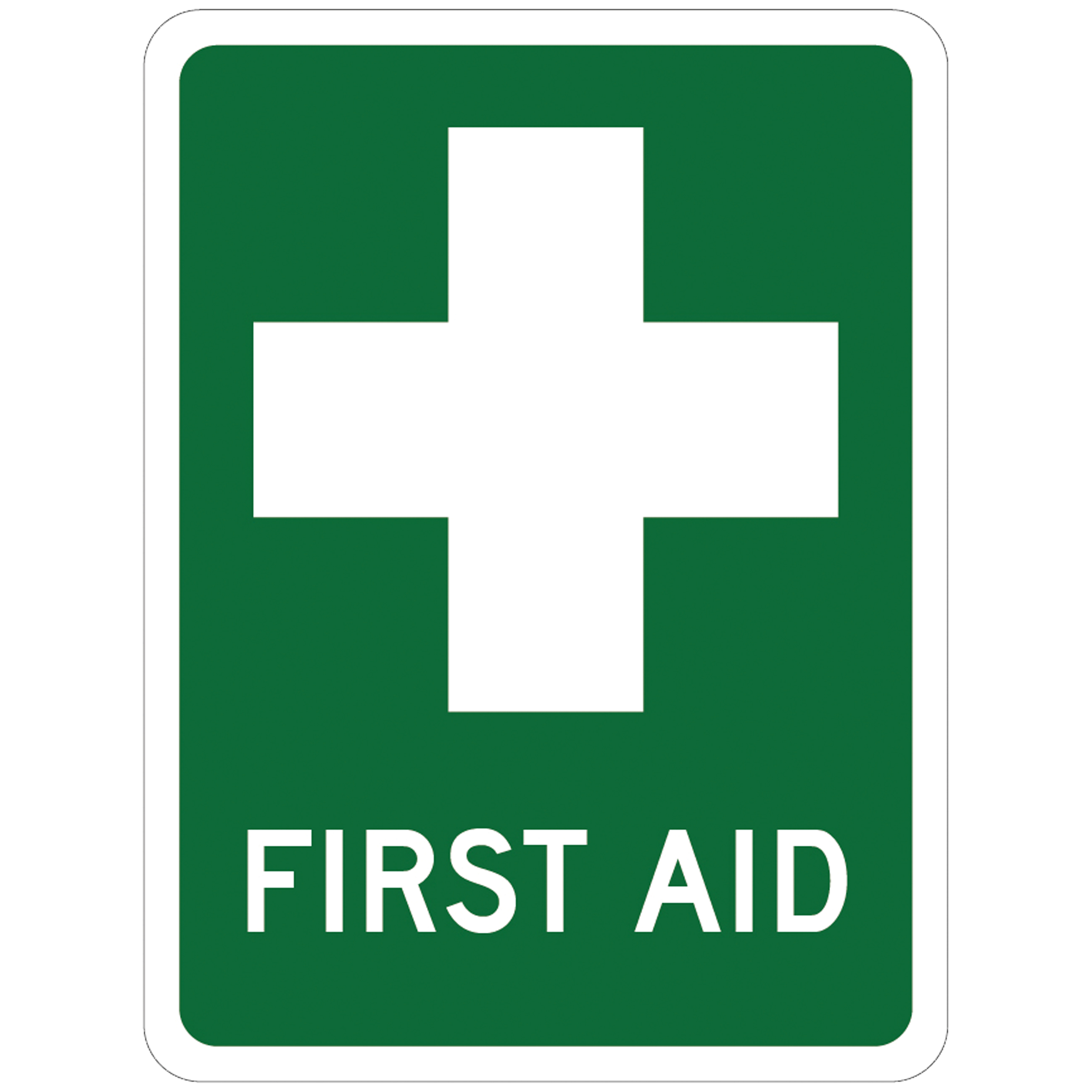 SAFETY SIGN W90 X H125MM FIRST AID PACK 5