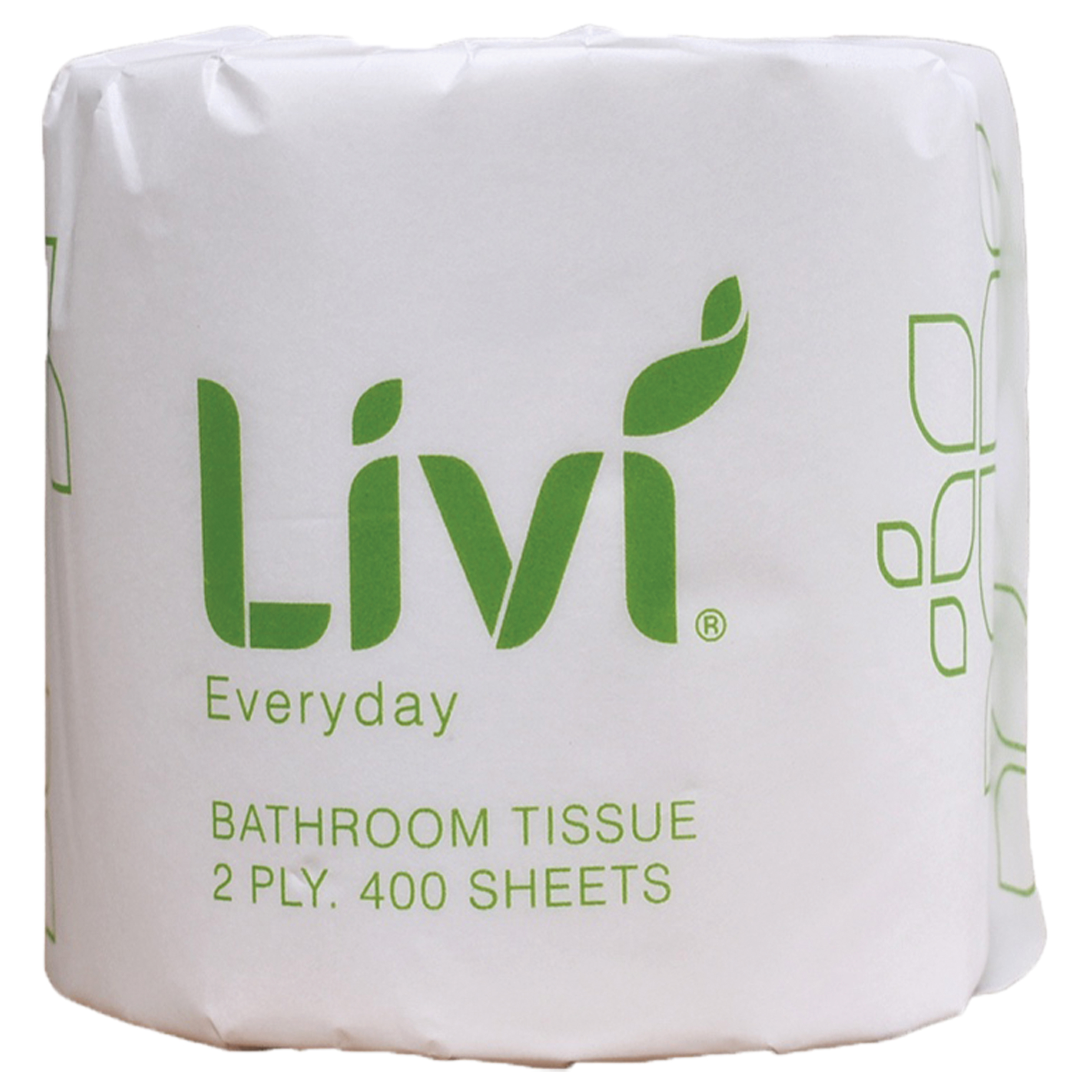 LIVI EVERYDAY WRAPPED TOILET TISSUE 2 PLY 400 SHEETS CARTON 48
