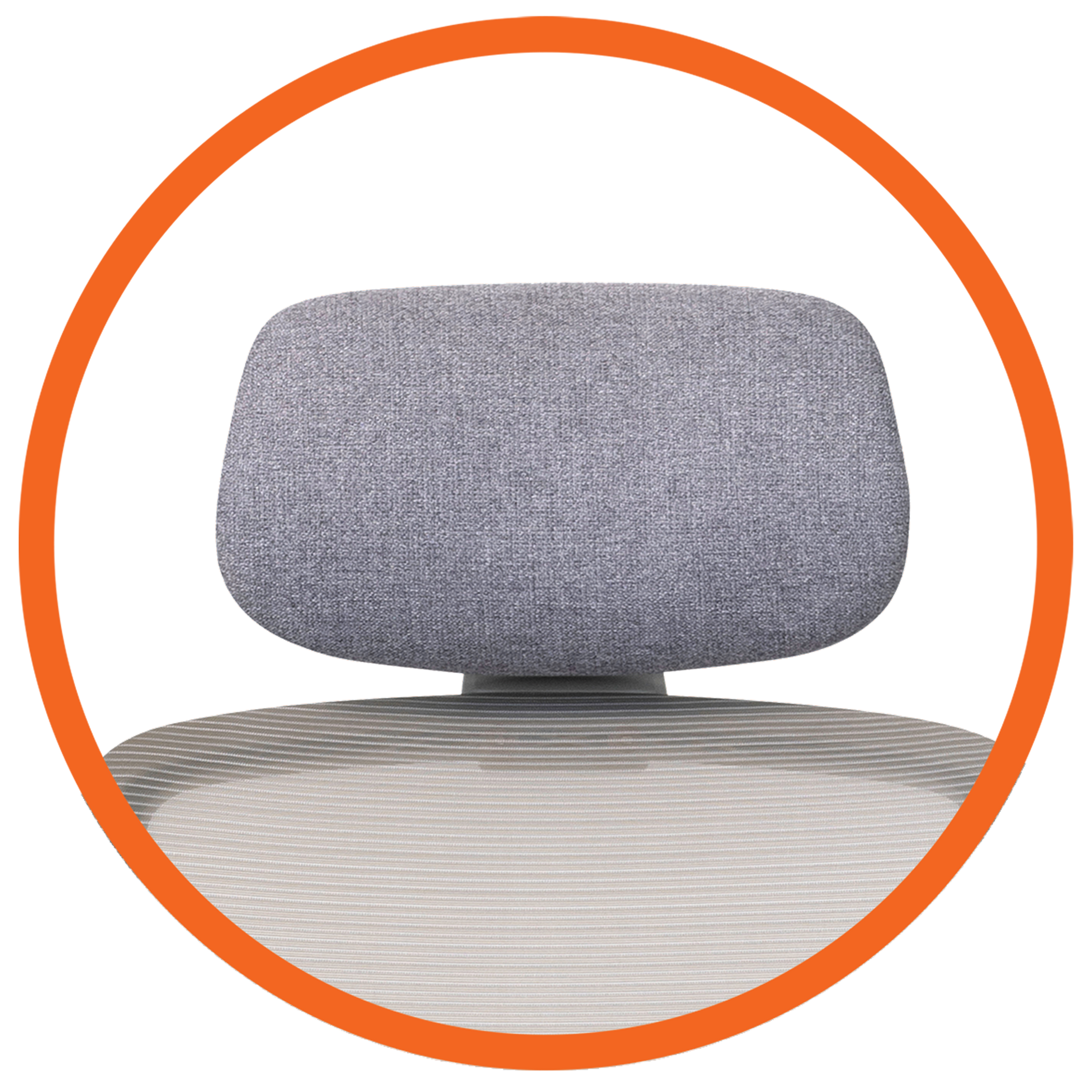 BURO ELAN HEADREST GREY