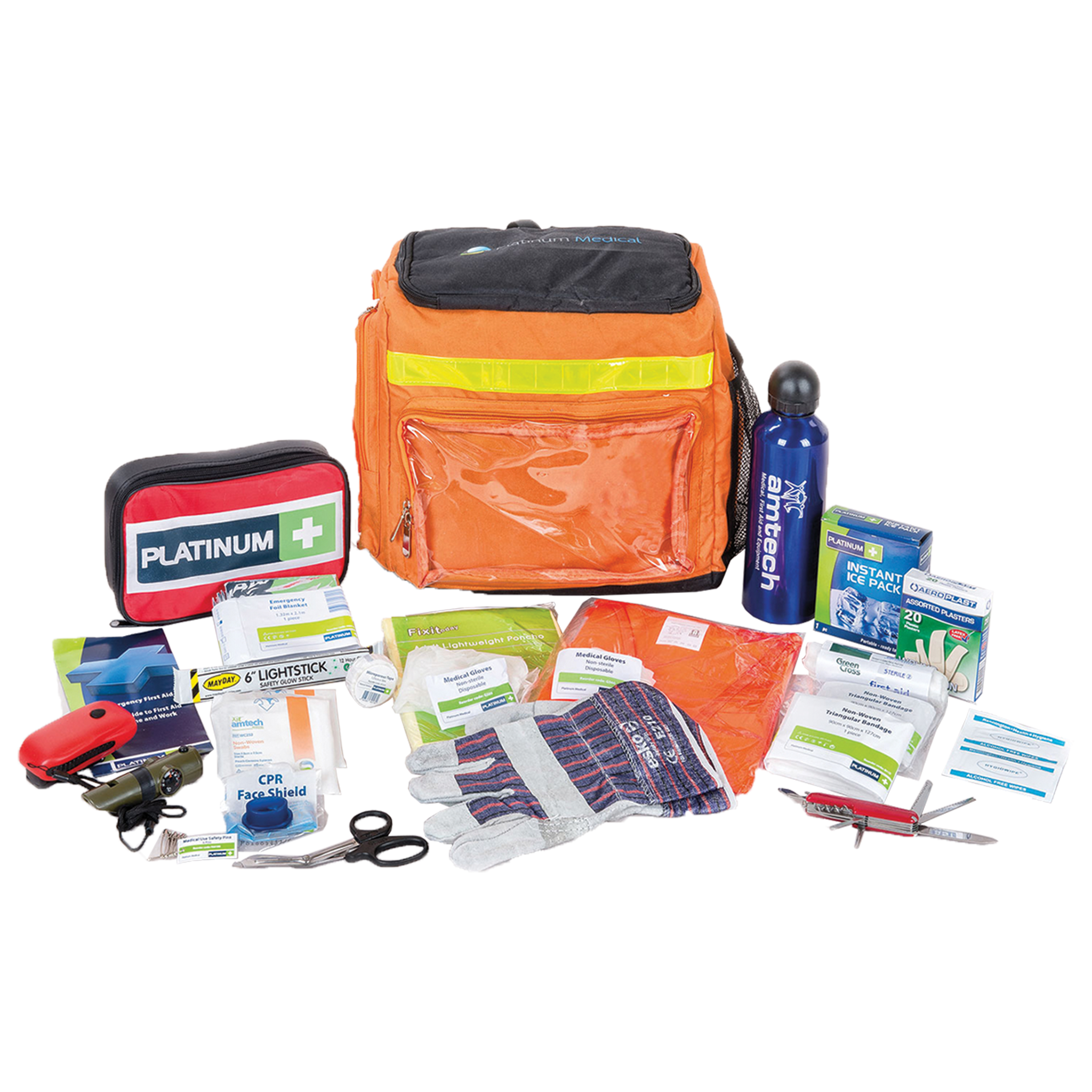 GRAB AND RUN CIVIL DEFENCE BAG WITH REGULAR CONTENTS