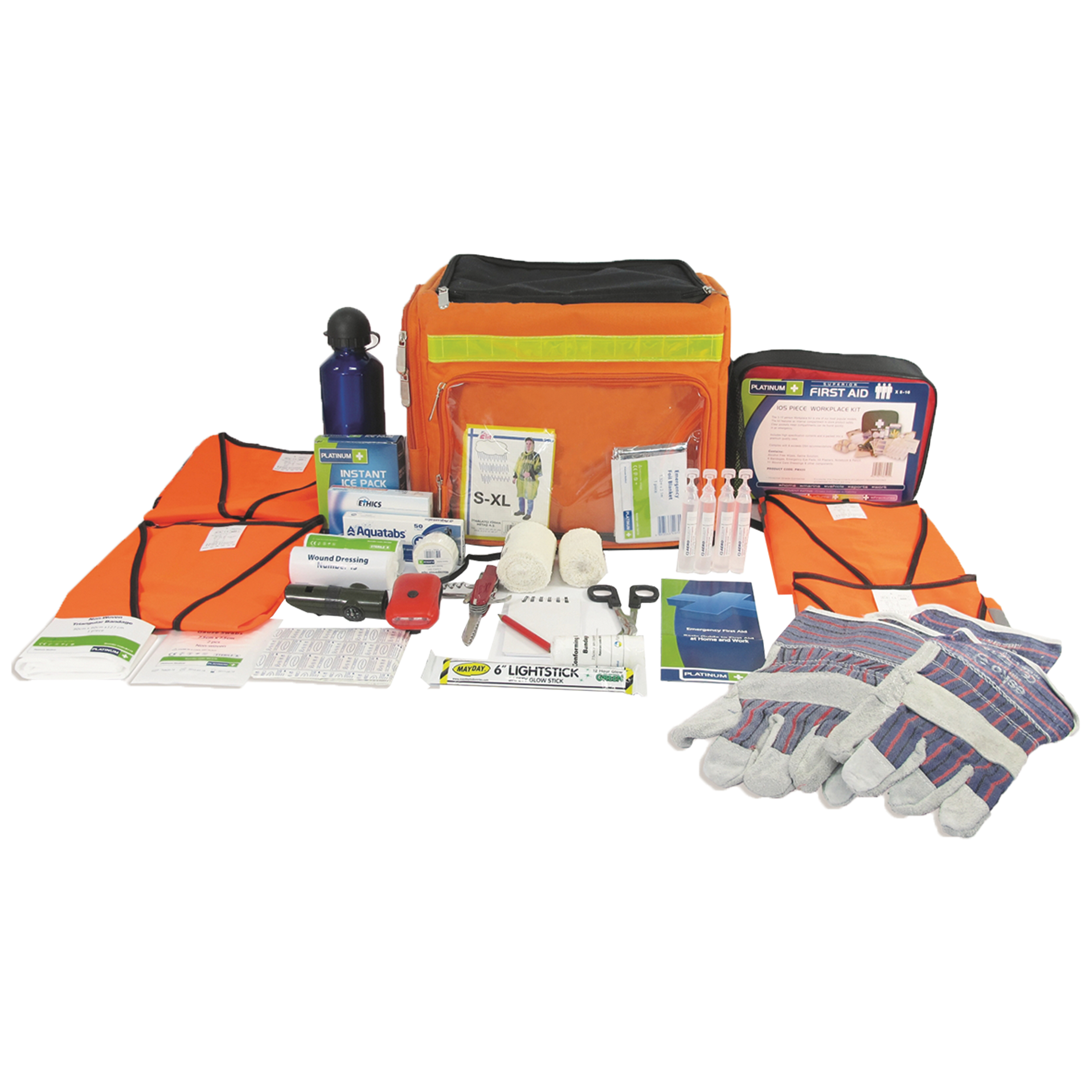 GRAB AND RUN CIVIL DEFENCE BAG WITH ADVANCED CONTENTS