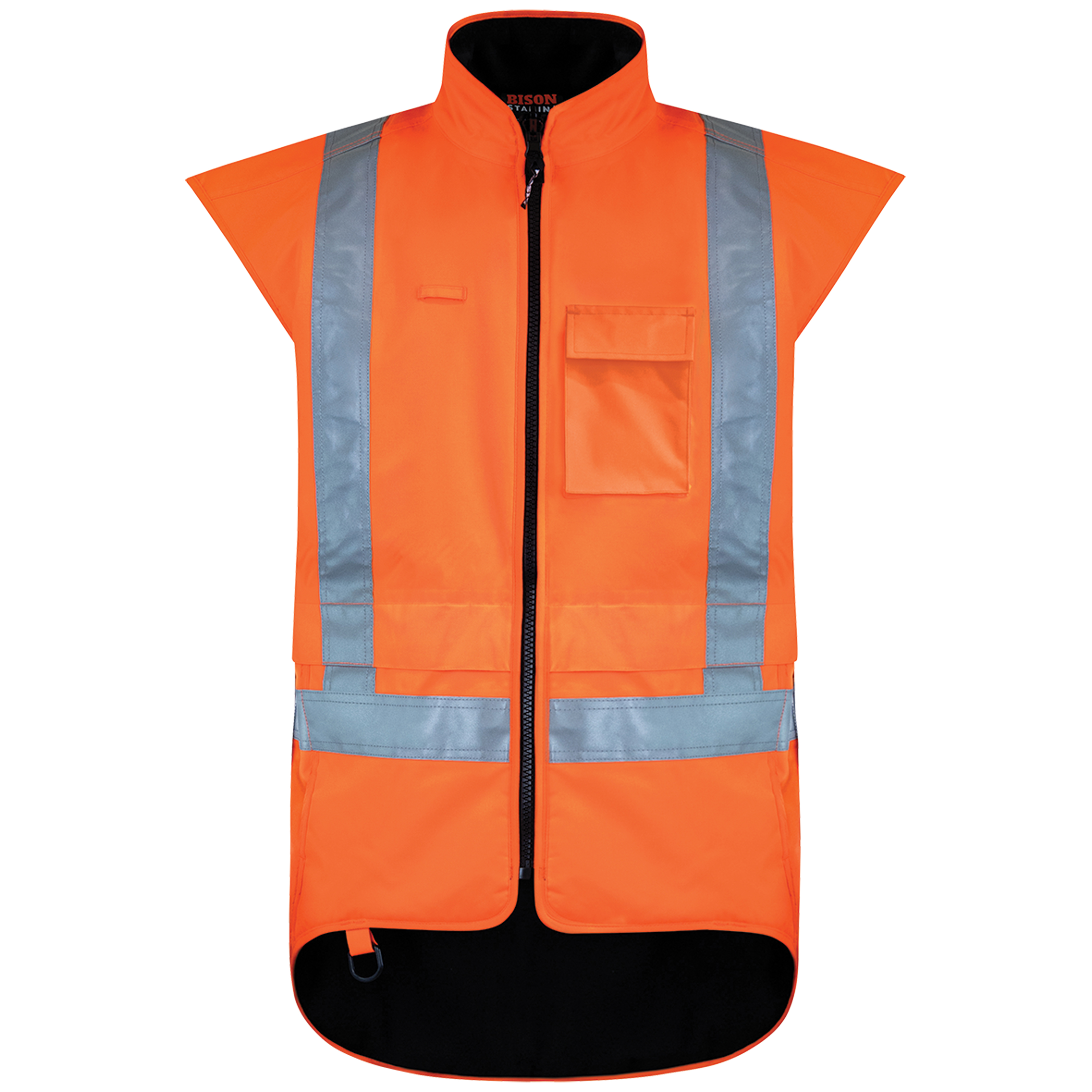 BISON STAMINA FLEECE LINED VEST ORANGE 4XL