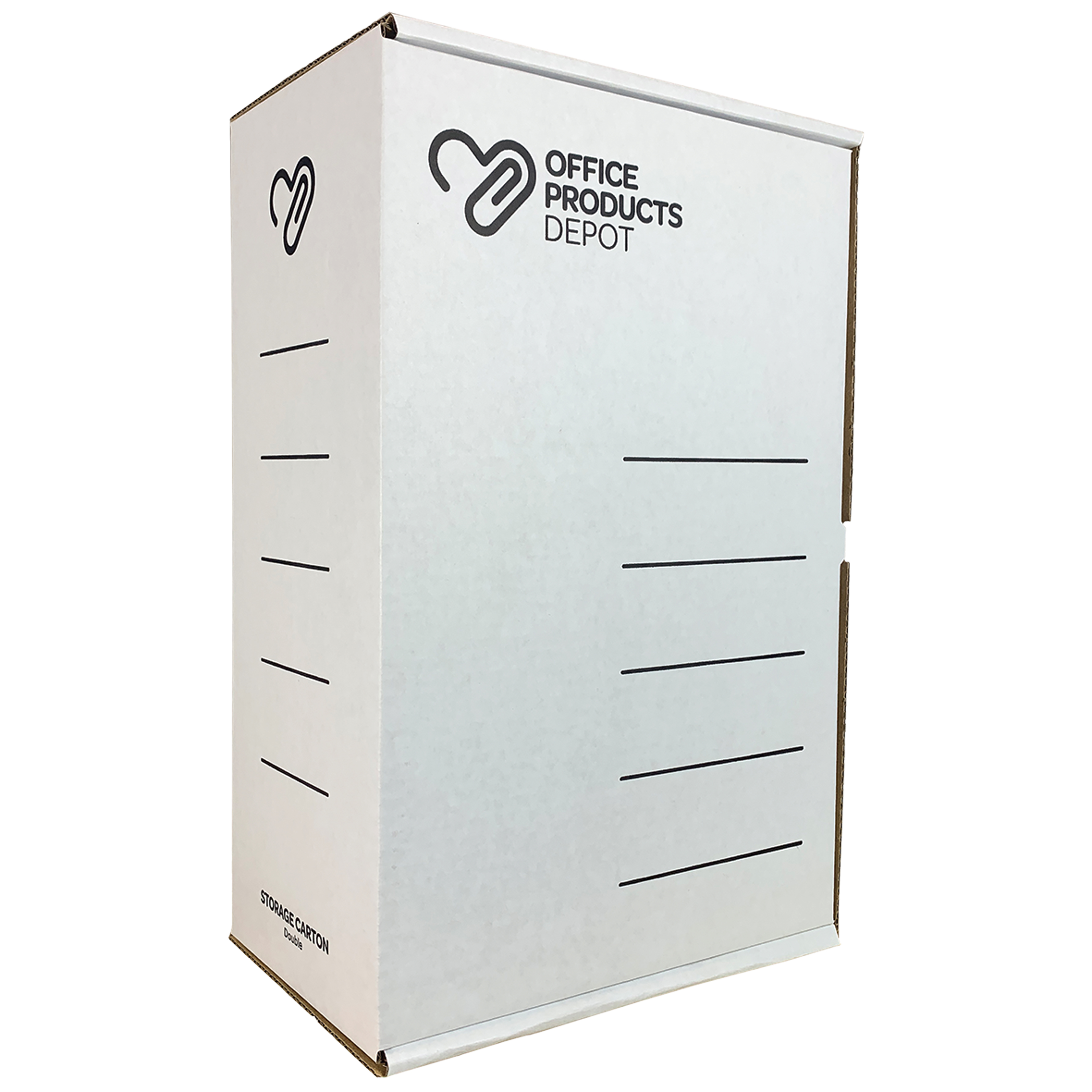 OPD STORAGE BOX DOUBLE W245 X H370 X D155MM WHITE