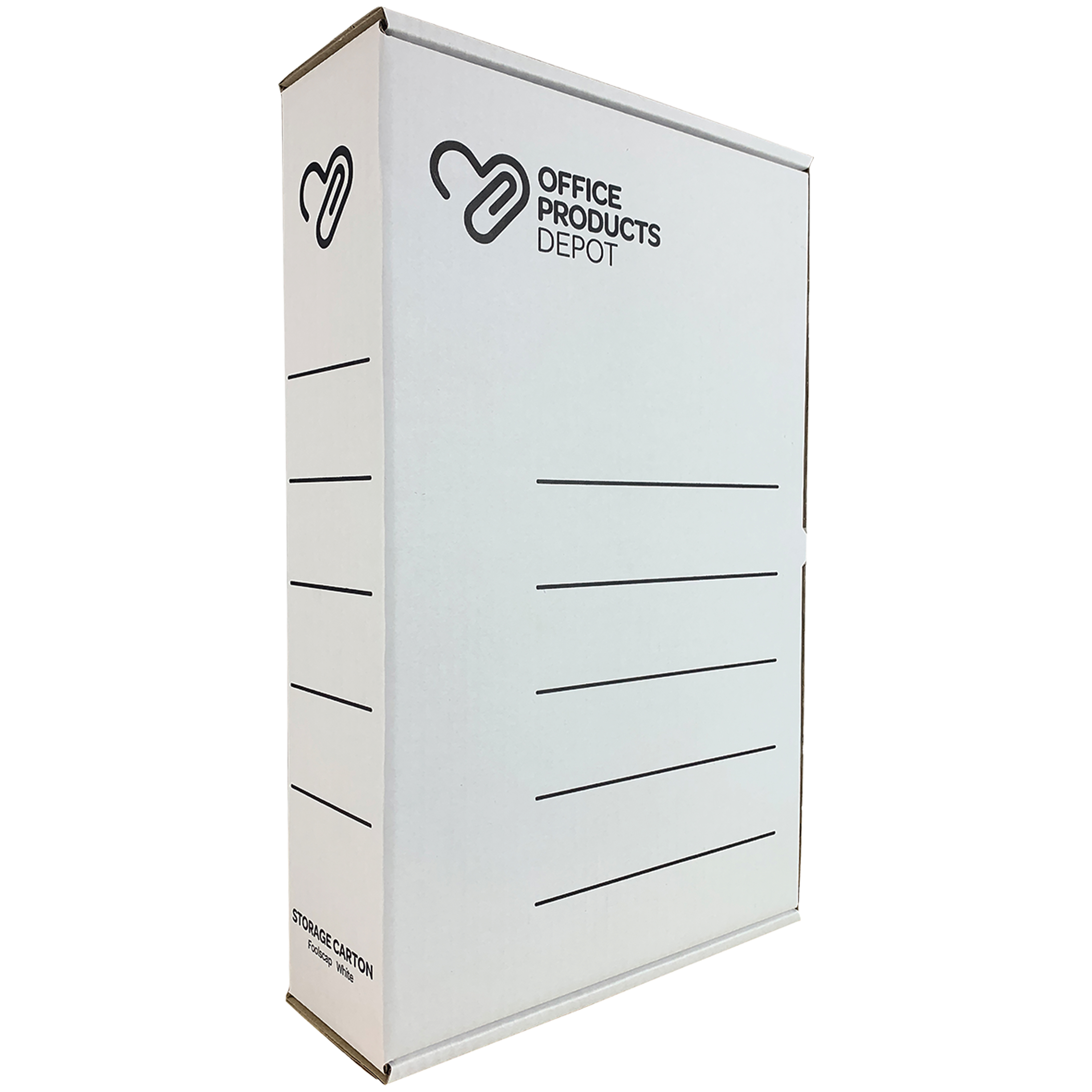 OPD STORAGE BOX FOOLSCAP W260 X H390 X D80MM WHITE