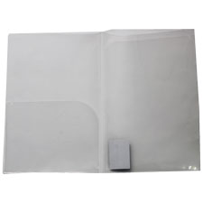 GBP PRESENTATION FOLDER DOUBLE POCKET FOOLSCAP CLEAR