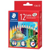 STAEDTLER LUNA COLOURED PENCIL HALF LENGTH PACK 12