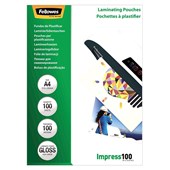 LAMINATING POUCH FELLOWES A4 100MIC BOX100