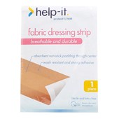 HELPIT DRESSING STRIP FABRIC IN A POLY BAG W72MM X L1M FLESH
