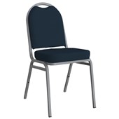 KNIGHT KLUB VISITOR CHAIR STACKABLE NAVY