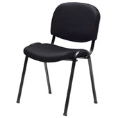 SYLEX ENERVATE VISITOR CHAIR STACKABLE FABRIC H430MM BLACK