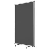 BOYD VISUALS PARTITION FREE STANDING UPHOLSTERED W900 X H1500MM CHARCOAL
