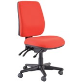 BURO ROMA OFFICE CHAIR HIGHBACK 3LEVER RED