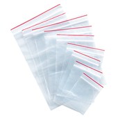 MINIGRIP PLASTIC BAG RESEALABLE 40MU W75 X L100MM CLEAR PACK 100