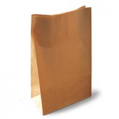 PAPER BAG BLOCK BOTTOM LARGE W240 X H380 X D120MM PACK 250
