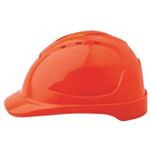 PROCHOICE HARD HAT HHV9 9 VENT 6 POINT PUSHLOCK HARNESS FLUORO ORANGE