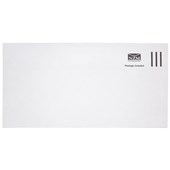 DLE E20E ENVELOPE POSTAGE INCLUDED PLAIN SELF SEAL W225 X L114MM WHITE PACK 100