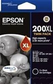 EPSON 200XL INK CARTRIDGE HIGH YIELD BLACK PACK 2