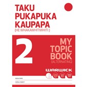 WARWICK MY TOPIC BOOK 2 TAKU PUKAPUKA MAHI UNRULED AND 7MM RULED ALTERNATING 32 LEAF