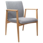 KONFURB VIENNA CHAIR NATURAL FRAME CHARCOAL