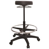 BURO REVO STOOL HEIGHT ADJUSTABLE 1 LEVER WITH ARCHITECTURAL KIT VINYL BLACK