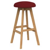 KNIGHT LUNA BUTTON BARSTOOL RED