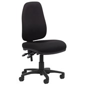 KNIGHT MOZART PLUS OFFICE CHAIR HIGHBACK 3LEVER LUXE BLACK