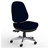 KNIGHT PLYMOUTH HEAVY DUTY OFFICE CHAIR HIGHBACK 3LEVER NAVY