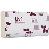 LIVI IMPRESSA SLIMFOLD PAPER TOWEL 2PLY 200 SHEET CARTON 16