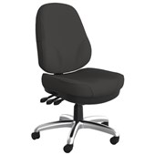 KNIGHT PLYMOUTH HEAVY DUTY OFFICE CHAIR HIGHBACK 3LEVER SLATE GREY