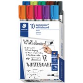 STAEDTLER 351 LUMOCOLOR WHITEBOARD MARKER BULLET 20MM PACK 10