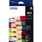 EPSON 812 INK CARTRIDGE 4 COLOUR PACK