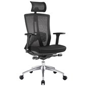 SYLEX TRUMAN HIGH BACK OFFICE CHAIR WITH 3D ADJUSTABLE ARMS BLACK