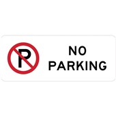 SAFETY SIGN W450 X H180MM NO PARKING