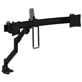 ACCENT LEVO MONITOR ARMS DUAL BLACK