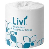 LIVI ESSENTIALS WRAPPED TOILET TISSUE 2 PLY 700 SHEETS CARTON 48
