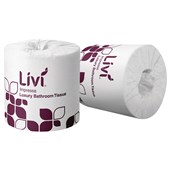 LIVI IMPRESSA WRAPPED TOILET TISSUE 2 PLY 400 SHEETS CARTON 48