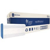 LIVI ESSENTIALS SLIMFOLD PAPER TOWEL 2 PLY 200 SHEET PACK BLUE CARTON 20
