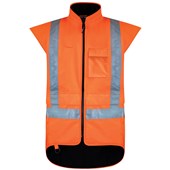 BISON STAMINA FLEECE LINED VEST ORANGE 3XL