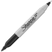 SHARPIE PERMANENT MARKER CARDED TWIN TIP BULLET 0310MM BLACK
