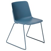 EDEN SCOUT VISITOR STACKABLE CHAIR SLED BLUE