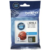 BROTHER LC431XLC HIGH YIELD INK CARTRIDGE CYAN