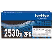 BROTHER TN2530XL TONER CARTRIDGE BLACK PACK 2