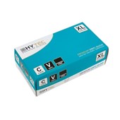 HYTEC VINYL POWDER FREE GLOVES CLEAR XLARGE PACK 100